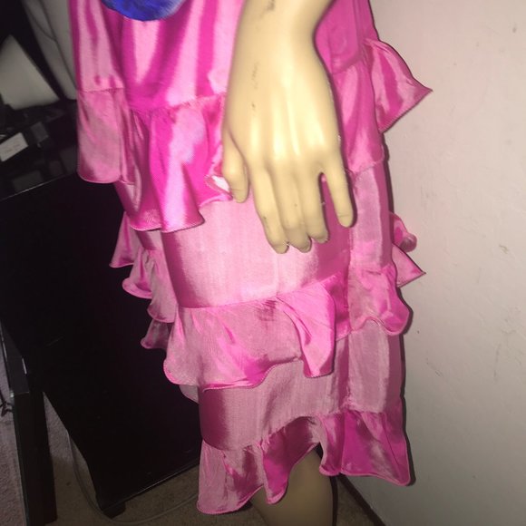 RUFFLED VIETNAM SILK SKIRT - Picture 3 of 4